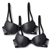 Iris Bra - lilly - BLIDM001 - Mesh Push-Up BH för kvinnor, 2-pack