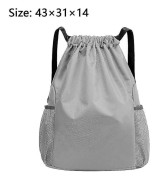 Ryggsäck String Bag Sackpack Vattentät nylon för gym