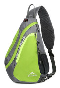 Friluftsliv Cross Body Bag Sport Klättring Väska Polyester Dragkedja Axelväska Green