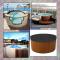 Runt poolskydd pool solskydd för simning