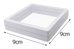 10 st 3D Flytande Displayställ Klar Smycken Halsband Armband Transparent Boxhållare Ring Hänge Fodral Behållare~00943
