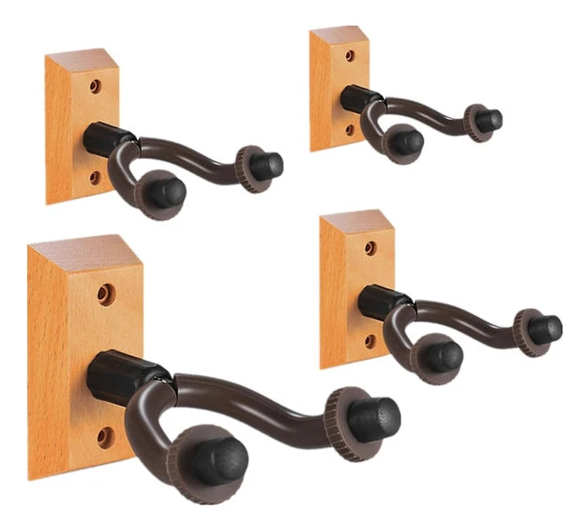 Set med 4 väggfäste för gitarrkrokar Hem och verkstad Lätt att installera för akustisk gitarr, klassisk gitarr, elgitarr, bas, ukulele