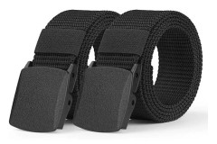 Bälten för män 1 st justerbar nylon canvas golfbälte klippt till passande canvasbälte passar överallt inga hål osynliga