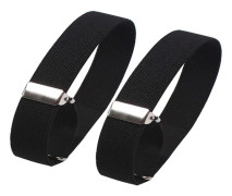 2025 Senaste Modell Elastiska Justerbara Armband Skjortstrumpeband Ärmhållare (1 \"B *12 1/2l -Svart)