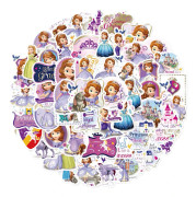 50X Sofia The First Character Stickers Princess Baby Grills Room Decal Wardrobe