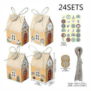Adventskalender 24-delars låda Julnedräkning Presentförpackningar med Adven