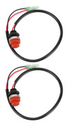 2 st Universal Boat Outboard Engine Start Kill Switch Keyless Push Button Switch, Applicable for All Vessels