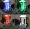 LED-belysning för Crystal 3D Glas Konst Färgglad Fyrkant 20x20cm 6-pack [HK]