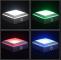 LED-belysning för Crystal 3D Glas Konst Färgglad Fyrkant 20x20cm 6-pack [HK]