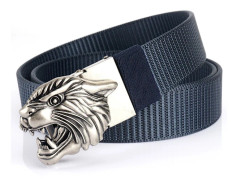 Herr Mode Guld/Silver Tredimensionell Tiger Spänne Design Toppbälte