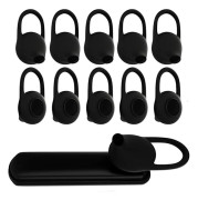 Öronproppar Mjuka Ersättningssilikon Öronproppar 10st för Bluetooth Hörlurar Öronproppar Hörlurar Hörlurar - Svart