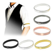 1 st Armband Dam Skjortärmshållare Metall Armband Hållare Strumpeband Höljesring Herrarmband Elastiskt Båge Armband LGL