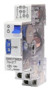TM-ST7 220V AC 7 Minuter Mekanisk Timer 18Mm Enkel Modul Din-skena Trapphus Timer Tidsbrytare