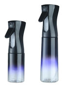 2 st Hårsprayflaska, 200 ml + 300 ml Kontinuerlig Vatten Mister Sprayflaska Tom Fin Mist Frisörsprayflaska Gradient Purple