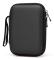 2.5 Inch Mobile Hard Disk Bag Protection Bag Shockproof Hard Disk Box Protective Cover Digital Accessories Storage Multi-function Bag Black