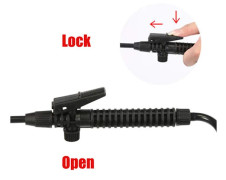 175 mm Pistolhandtag för Jordbruksspruta Trädgård Utomhus Sprutlans Tillbehör Svart