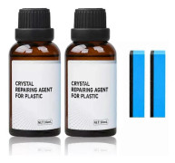 Plastdetaljer Kristallbeläggning, 2025 Uppgradering Plastdetaljer Renoveringsmedel 30mlSET