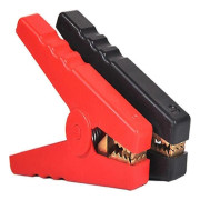 2 st 300A Batteri Alligatorklämmor Isolerade Kabel Booster Batteriklämmor