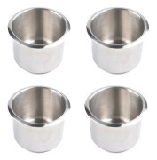 4st Universal Marine Boat Cup Hållare 68x55mm Rostfritt stål Drop In Drink Cup Holdare För Poker Ta