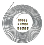 25ft Rulle 3/16 Tum YD Stål Zink Bromsledning Bränslerör Rör Kit Och 15