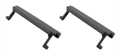 2X Grå Armstöd Konsol Lock Clip / Bil för Audis A3 8P 03-12 Auto Central Control Tillbehör
