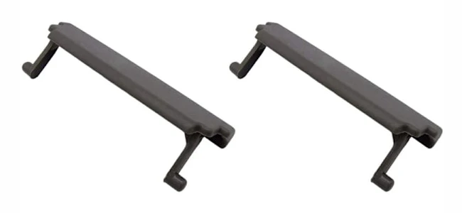 2X Grå Armstöd Konsol Lock Clip / Bil för Audis A3 8P 03-12 Auto Central Control Tillbehör