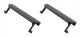 2X Grå Armstöd Konsol Lock Clip / Bil för Audis A3 8P 03-12 Auto Central Control Tillbehör