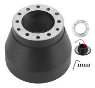 Styrhuvudadapter Boss Kit Aluminiumlegering Slitstark Svart Passar för E30 Alla Fordon