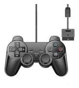 Handkontroll för PS2 Trådbunden Handkontroll för Sony Playstation PS2 med Dubbel Vibration USB Trådbunden Joystick Joypad Videospel