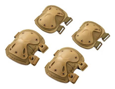 4ps Militär Armbågs- och Knäskydd Vuxen Taktisk