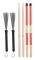 Trumpinnar Set 5A Klassiskt Maple Rod Instrumenttillbehör med infällbara borstar för jazz