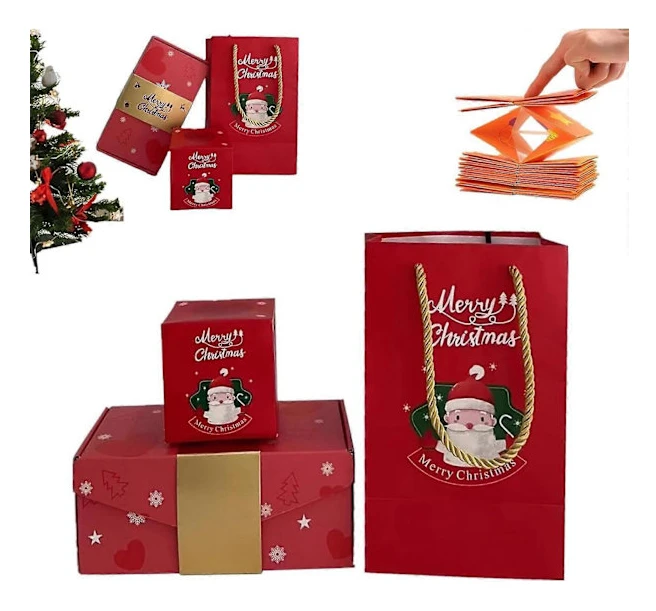 Cyber Monday-erbjudanden 2024: Överraskningspresentboxexplosion för pengar, kompatibel med Viflosae Unik Vik- och Studsande Kontantbox[HK] 11 Sheets Free Size
