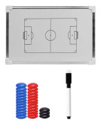 Magnetisk fotbollscoachingtavla väggmonterad för lagtaktikplanering