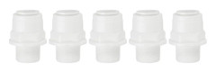 5-pack RO Water Filter Fittings - 3/8\" NPT Female to 3/8\" OD Quick Push-Connect Adapters for Reverse Osmosis/DI Plumbing Systems (Wh