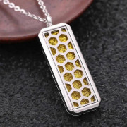 2019 Aromaterapi Hängsmycke Halsband Eterisk Olja Diffuser Medaljong Fyrkantig