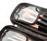 Makeup Brushes Organizer Bag, Portabel kosmetisk borste, Svart