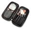 Makeup Brushes Organizer Bag, Portabel kosmetisk borste, Svart