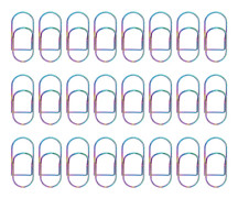 24 Pcs Metal Pen Clips Colorful Stainless Multifunctional Pen Holder Clips for Notebooks School