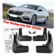 Passar till Set För Skoda Octavia NX 2020-2022 Främre Bakre Stänkskydd Stänkskärmar