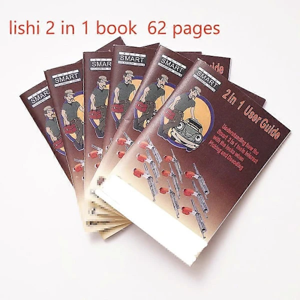Lishi 2-i-1 Verktygsbok Användarmanual Användarguide FÖR BILLÅS Lishi-verktyg Även Med Pdf-manual