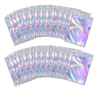 Folie Påsar Återförslutningsbara Ziplock Påsar Holografisk Färg Luktfria Påsar För Festfavoriter Mat Smycken Förvaring, 6x10cm / 7x10cmcolor