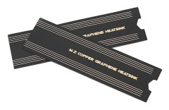 M.2 SSD Grafen Kylfläns Exakt Värmeledningsförmåga Snabb Kylning NVMe Koppar Grafen Kylfläns för Laptop PC 2st Kopparfolie Grafen Kylfläns
