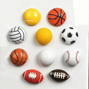 Sportbollar Kylskåpsmagneter Set, 10 st Miniatyr Basketboll Fotboll Tennisboll Magnetiska Dekorationer för Barn, Pedagogiska Leksaker, Ho