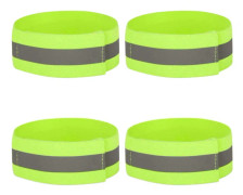 Reflekterande Armbindlar, 4 st Hög Synlighet Reflekterande Armband Ankelband För Jogging Löpning Cykling（4*1.5CM）