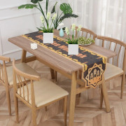 Ramadan Dekoration Bordslöpare Hem Duk SVART STIL1 black style1-style1