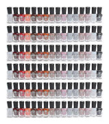 Förpackning med genomskinlig akryl nagellack vägghylla organizer rymmer (6-pack)