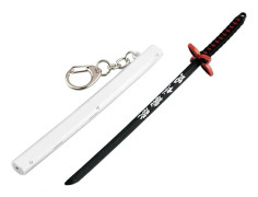 Demon Slayer Svärd Mini Katana Nyckelringar Anime Figur Tanjiro För Män Kimetsu No Yaiba Zenitsu Nyckelkedja Cosplay H,