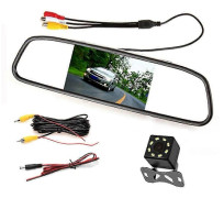 Bil LCD Spegel Monitor Parkeringsskärm Auto Display Assist lämplig för Backkamera