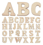 200 st 15 mm DIY Klotter Pedagogisk Leksak Små Naturliga Träskivor Scrapbooking Utsmyckningar DIY Hantverksdekor (Engelska Bokstäver Mönster)