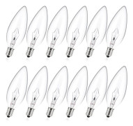 12x Ljuskälla 40W E14 Klar Vit Klassisk Glödlampa STOL